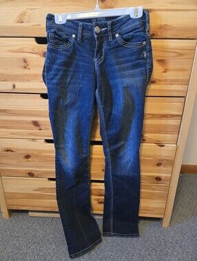SILVER SUKI Women's Mid Slim Boot Jeans. 25x33.